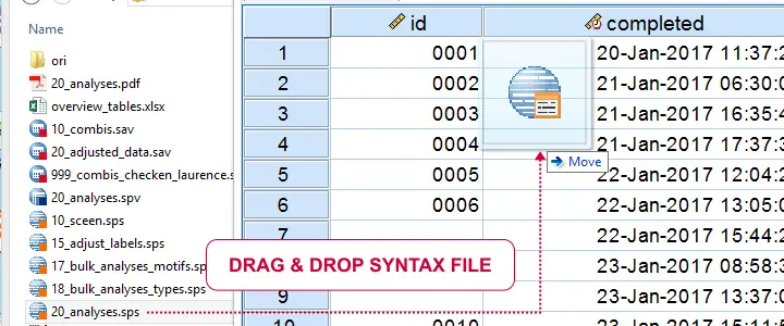 Open Syntax File by Drag and Drop