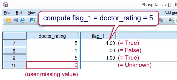 SPSS Dichotomizing Variables