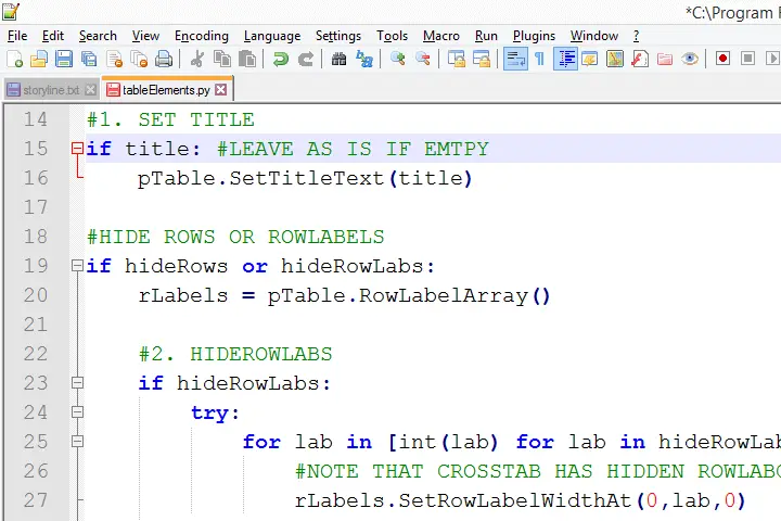 notepad++ python comment block syntax highlighting