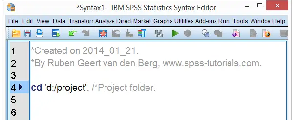 SPSS Syntax Comments